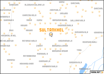 map of Sultān Khel