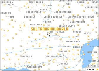 map of Sultān Mahmūdwāla