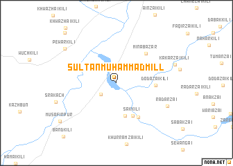 map of Sultān Muhammad Mill