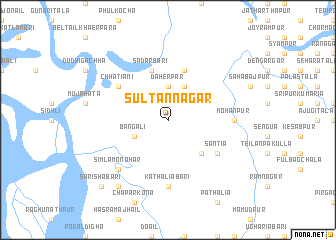 map of Sultānnagar