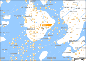 map of Sultānpur