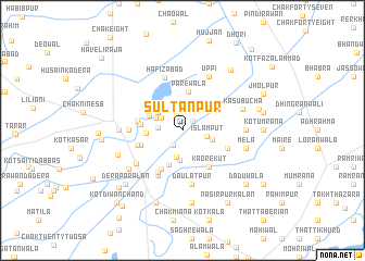 map of Sultānpur