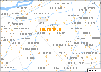 map of Sultānpur