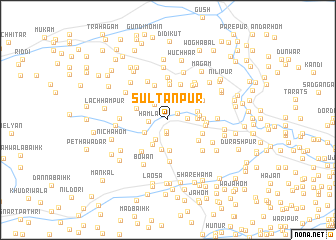 map of Sultānpur