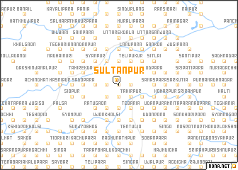 map of Sultānpur