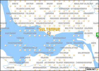 map of Sultānpur