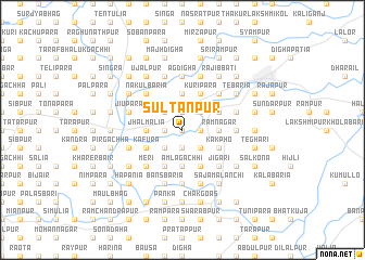 map of Sultānpur