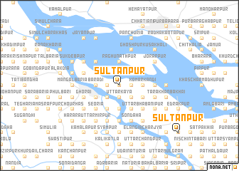 map of Sultānpur