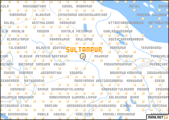 map of Sultānpur