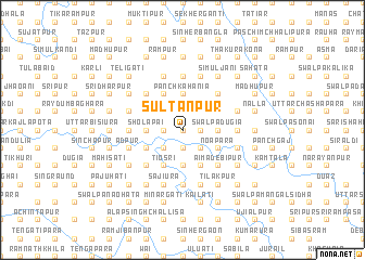 map of Sultānpur