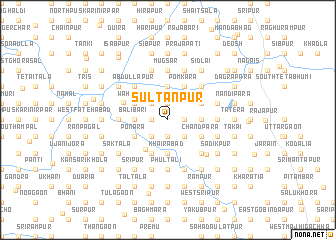 map of Sultānpur