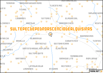 map of Sultepec de Pedro Ascencio de Alquisiras