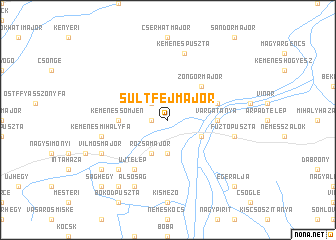 map of Sültfejmajor