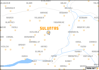 map of Sülüntaş