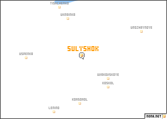 map of Sulyshok