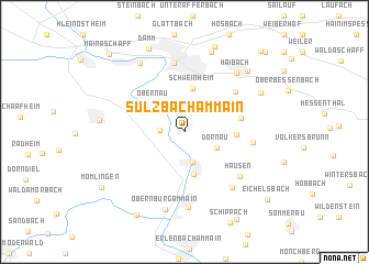 map of Sulzbach am Main