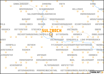 map of Sulzbach