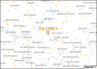 map of Sulzbach