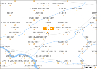 map of Sülze