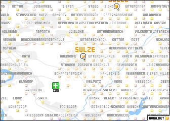 map of Sülze