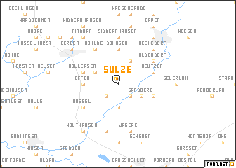 map of Sülze