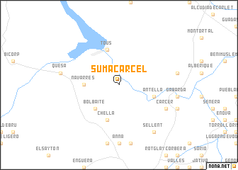 map of Sumacárcel
