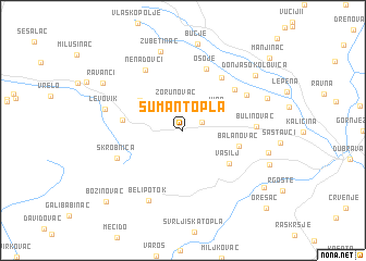 map of Šuman Topla