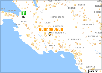 map of Šumarev Dub