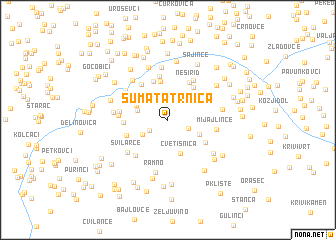 map of Šumata Trnica