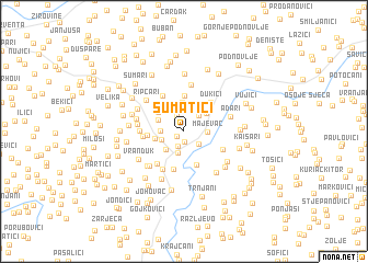 map of Šumatići