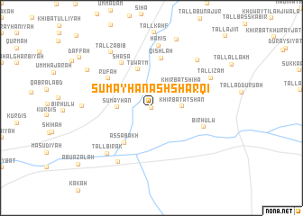 map of Sumayḩān ash Sharqī