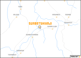 map of Sumba-Tshiwaji