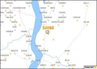 map of Sumba