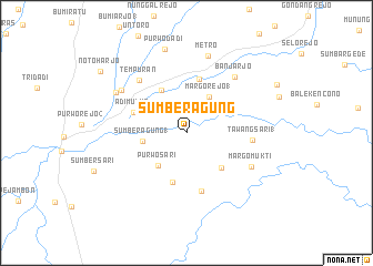 map of Sumberagung