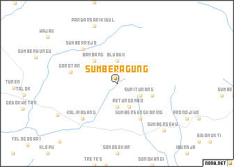 map of Sumberagung