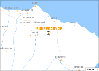 map of Sumberanyar