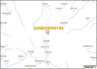 map of Sumberbrantas