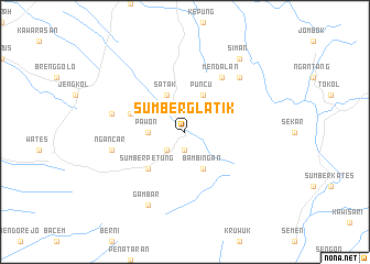 map of Sumberglatik