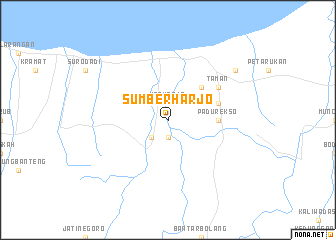 map of Sumberharjo