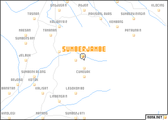 map of Sumberjambe