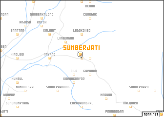 map of Sumberjati