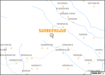 map of Sumbermujur