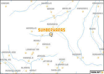 map of Sumberwaras