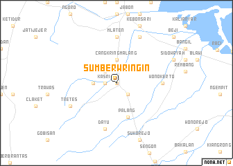 map of Sumberwringin