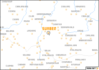 map of Sumber