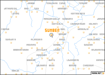 map of Sumber