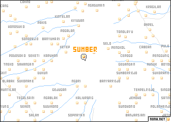 map of Sumber