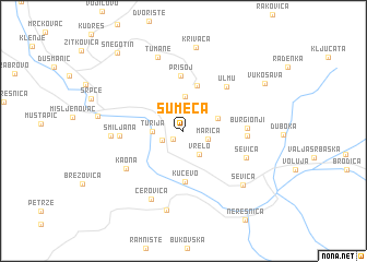 map of Šumeća