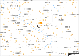 map of Šume