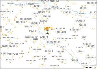 map of Šume